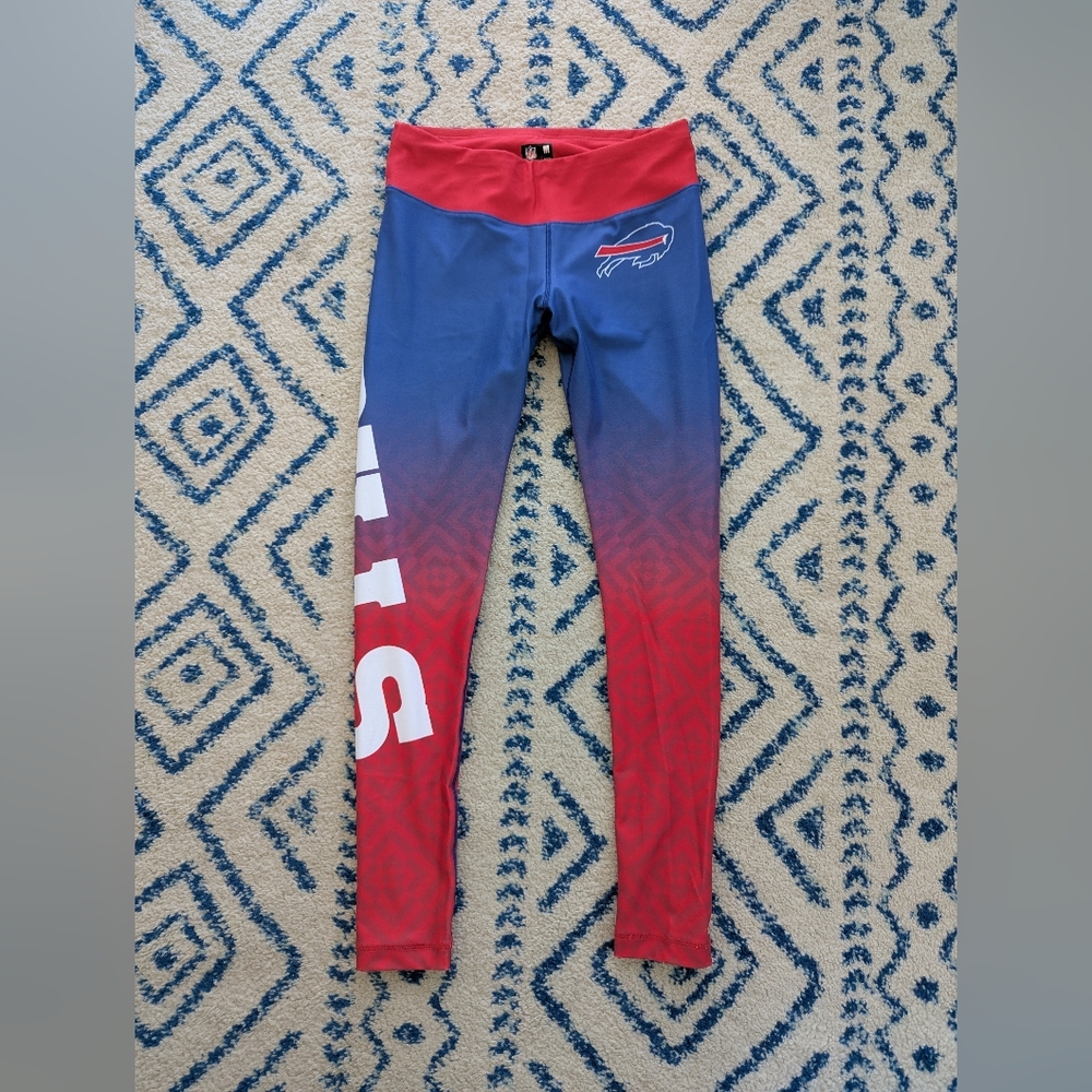Buffalo Bills Leggings - Red and Blue Ombre